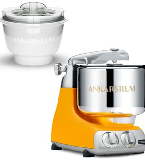 Ankarsrum AKM 6230 med ismaskine, sunbeam yellow