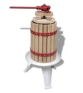 Frugt- og vinpresser, 6 liter, egetræ og støbejern