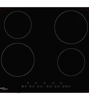 Keramisk kogeplade, 4 zoner, 6000 watt