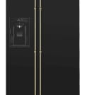 Lofra Dolce Vita 90 cm køleskab, sort og messing