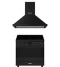Smeg Classic induktionskomfur 90 cm med emhætte