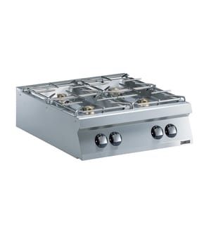 Zanussi kogebord, 4 blus til bygas, 800 mm